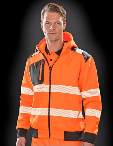 R-R503X-Recycled Zipped Safety Hoody